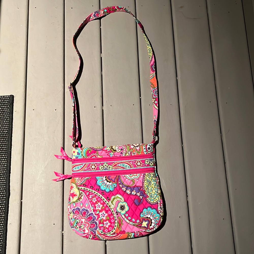 Vera Bradley Pink Swirls Hipster Bag